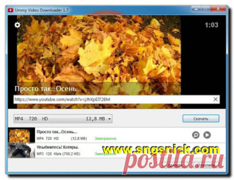 Интернет, программы, полезные советы: Ummy Video Downloader 1.7.2.0 - простая и удобная программа для скачивания видео или аудио с YouTube