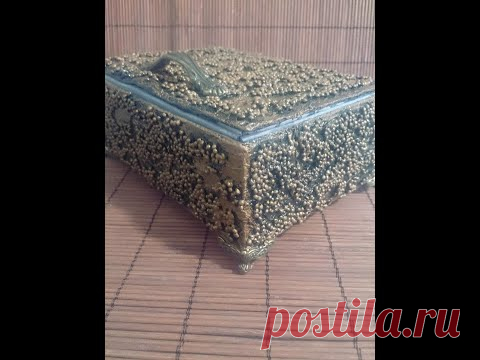 Шкатулка из картонной коробки своими руками для хранения и интерьера комнаты .
