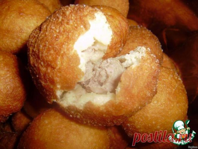 Невероятно нежные пончики с мясом "Водолаз"