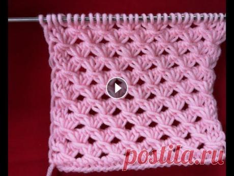 №114 Ажурная сеточка спицами для летнего топика или пляжной туники. Довольно легкая в вязании ажурная сеточка спицами. Подойдет отлично для пляжной туники и ажурного топика. Неизбитый ажурный узор спицами СЕТОЧКА. Отли...