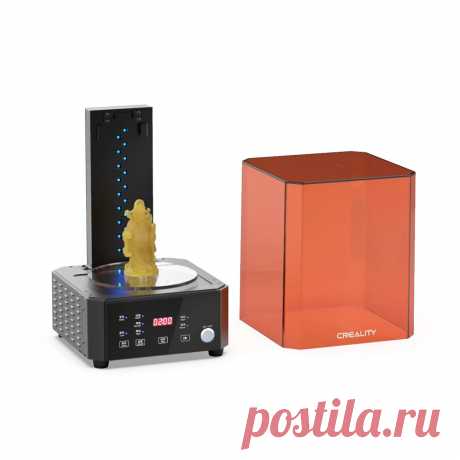 Creality 3d® uw-01 washing and curing machine 2 in 1 uv curing rotary box bucket for lcd/dlp/sla resin 3d printer models 170x 120x160mm washing size Sale - Banggood.com