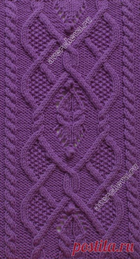 Узор спицами
