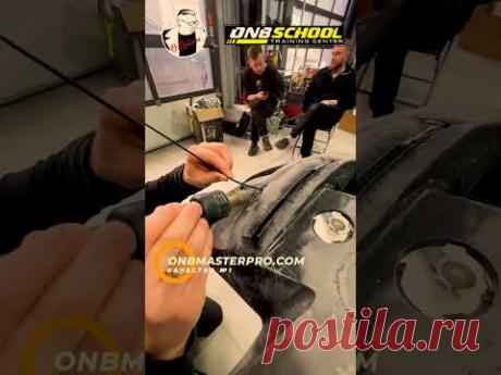 Пайка пластикового бампера, курсы автомаляра ОНБ