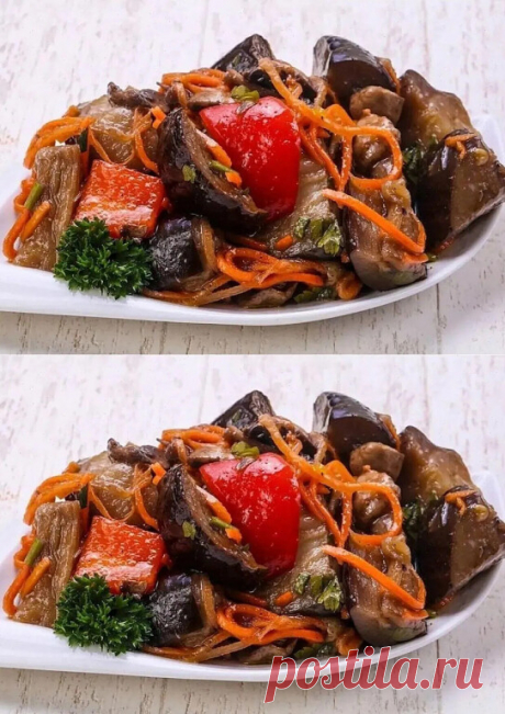 Хе из Баклажанов по-Корейски: Вкусная Закуска на Зиму

Сегодня мы научимся консервировать баклажаны по-корейски, используя традиционные корейские специи и приправы. Этот рецепт позволит вам заготовить вкусную и оригинальную закуску на зиму, которая понравится всей семье.

Ингредиенты:
-Баклажаны – 2 кг
-Соль – 1 ст. л.
-Растительное масло – 100 мл + 1 ст. л. для смазывания
-Морковь – 500 г
-Сладкий перец – 500 г
-Лук – 500 г
-Перец чили – 1/2 шт.
-Молотый черный перец – 1/...