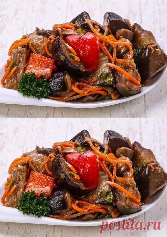 Хе из Баклажанов по-Корейски: Вкусная Закуска на Зиму

Сегодня мы научимся консервировать баклажаны по-корейски, используя традиционные корейские специи и приправы. Этот рецепт позволит вам заготовить вкусную и оригинальную закуску на зиму, которая понравится всей семье.

Ингредиенты:
-Баклажаны – 2 кг
-Соль – 1 ст. л.
-Растительное масло – 100 мл + 1 ст. л. для смазывания
-Морковь – 500 г
-Сладкий перец – 500 г
-Лук – 500 г
-Перец чили – 1/2 шт.
-Молотый черный перец – 1/...