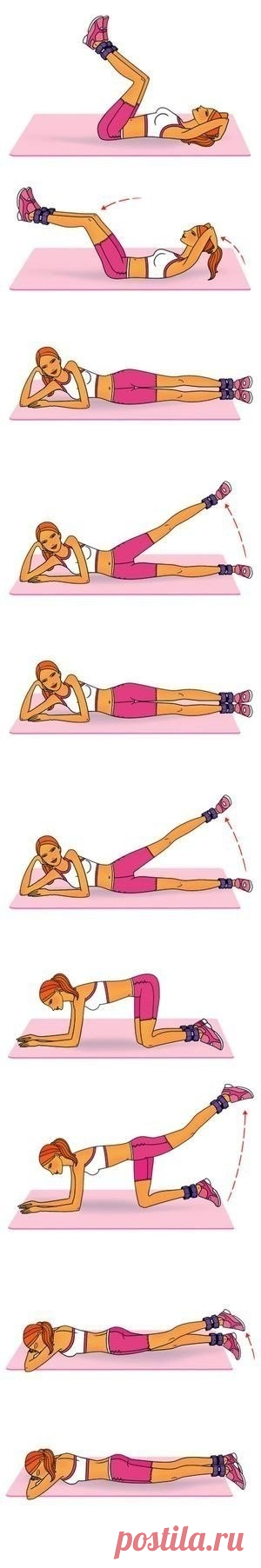 Эффективный комплекс упражнений для ног, ягодиц и пресса!