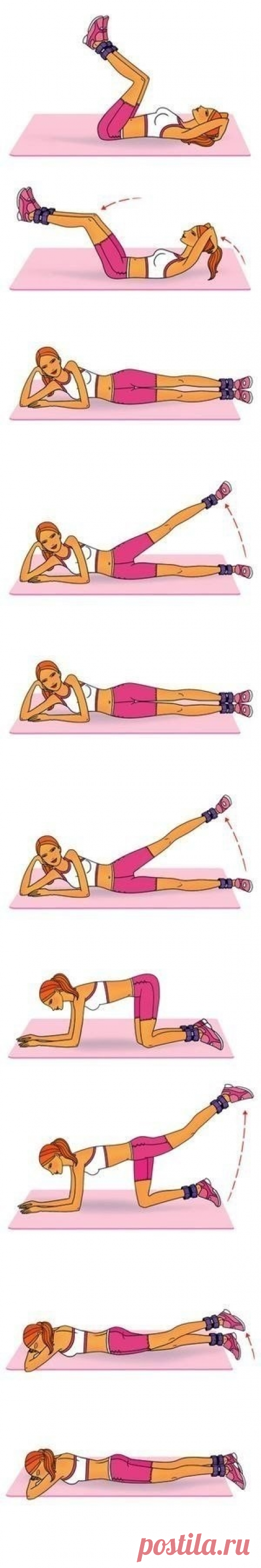 Эффективный комплекс упражнений для ног, ягодиц и пресса!