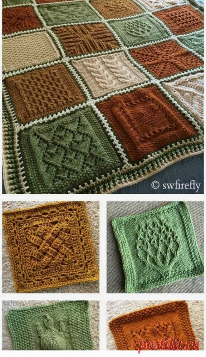Вязания в стиле печворк, идеи для новых творческих задумок. | Вяжем вместе с Людмилой | Дзен