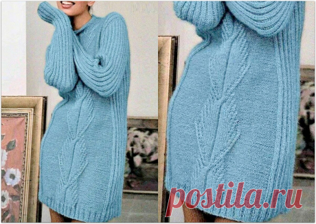 Платье-свитер на зиму. 5 уютных моделей спицами – Paradosik Handmade - вязание для начинающих и профессионалов