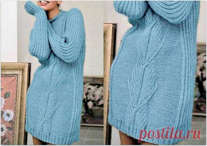 Платье-свитер на зиму. 5 уютных моделей спицами – Paradosik Handmade - вязание для начинающих и профессионалов