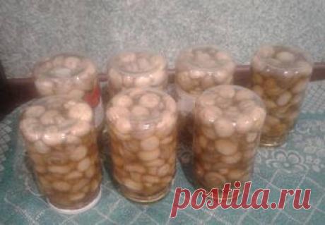 Вкуснейшие маринованные шампиньоны. Рецепт.