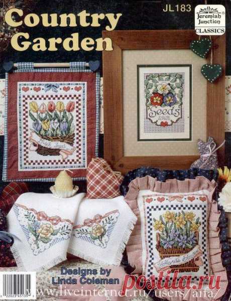 Вышивка крестом, схемы Цветы Country Garden
