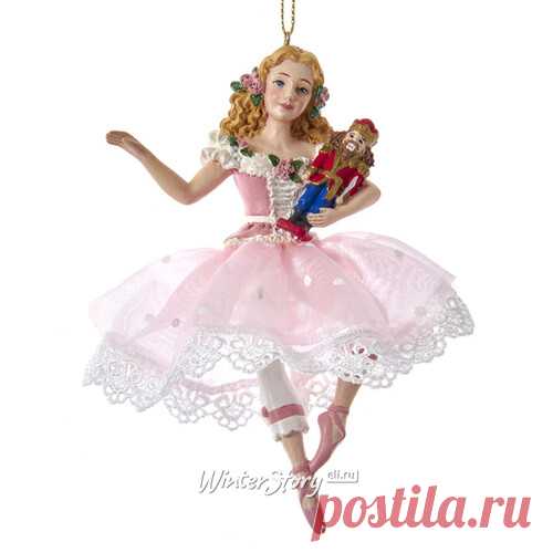 Елочная игрушка Клара с Щелкунчиком - Meilleur Ballet 13 см, подвеска купить в интернет-магазине Winter Story eli.ru, E0732C