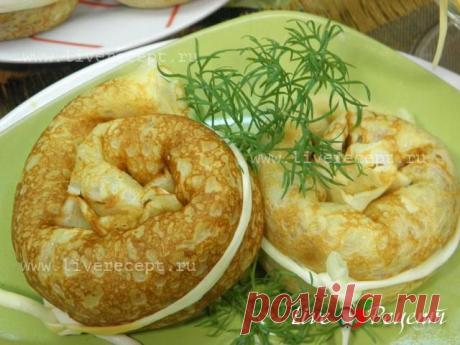 Блины "Улитки"- рецепт с пошаговыми фотографиями Блины "Улитки" из раздела Блины, оладьи, сырники кулинарной книги сайта Live Рецепт | LiveRecept.ru