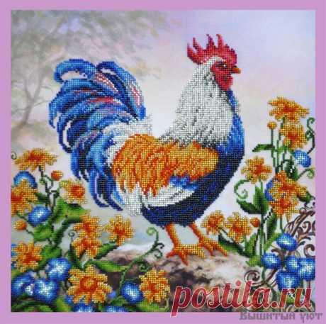 Набор для вышивки бисером "Вестник зари" В комплекте: Ткань для вышивания с нанесенным рисунком-схемой Бисер, Игла для вышивания бисером, Инструкция