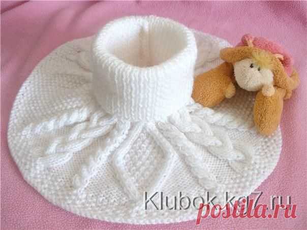 Манишка спицами | Клубок