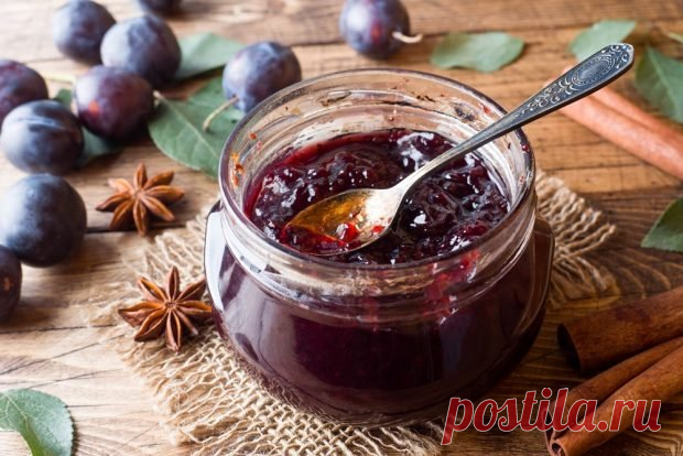Сливовый джем с корицей на зиму — Домашняя кулинария