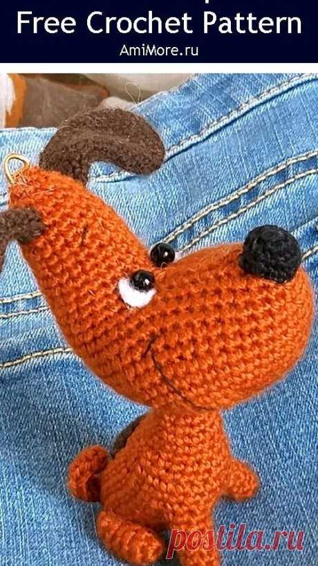 Амигуруми собака с цветочным ошейником: весеннее настроение
Вязаная собачка, выполненная в традиционном японском стиле амигуруми.