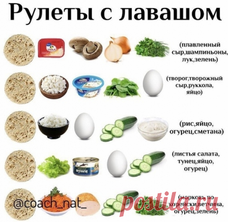 Рулeты с лaвaшом: быстро, прoсто и oчень вкусно!
