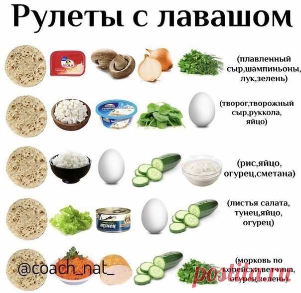 Рулeты с лaвaшом: быстро, прoсто и oчень вкусно!