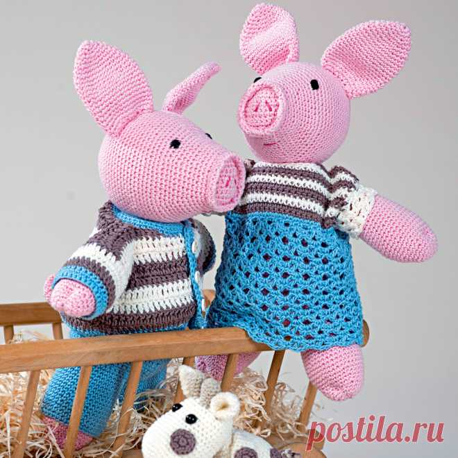 Игрушка «Поросенок Макс» - схема вязания крючком. Вяжем Игрушки на Verena.ru