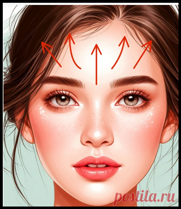 Зоны массажа, которые помогут подтянуть веки и убрать морщины на лбу!
