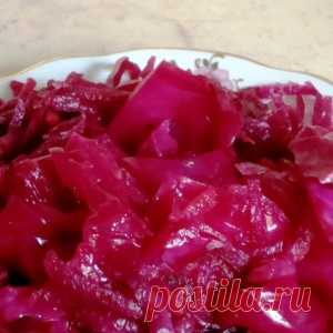 Капуста маринованная острая со свеклой