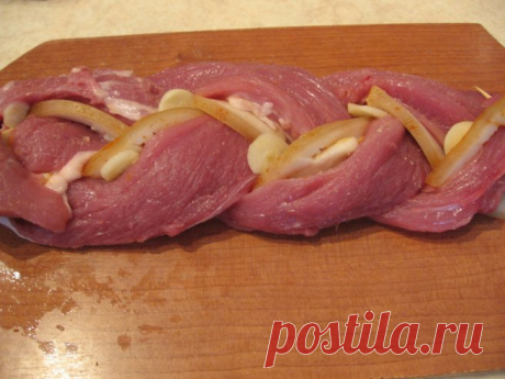 Приготовление свиной косички