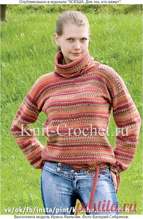 Свитер "Ириски" спицами. - Cвитеры женские на спицах - Вязание спицами - Каталог статей - Вязание спицами и крючком