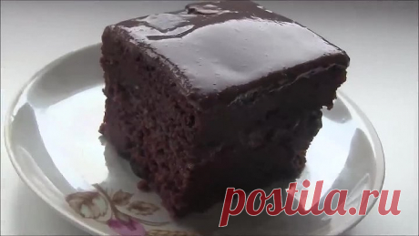 Супер влажный Шоколадный антикризисный пирог ( торт ) Crazy cake без молока и яиц
