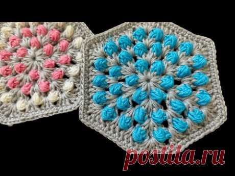 Yarn Beads Crochet Hexagon ‪@sara1111‬