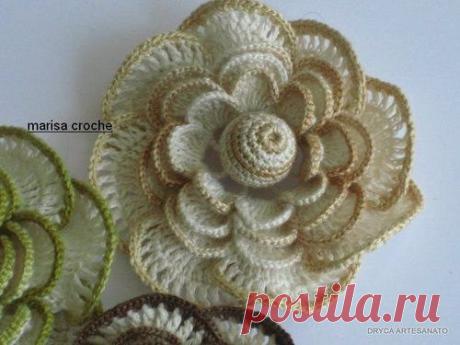 Схемы вязания разнообразных цветов | Домохозяйки