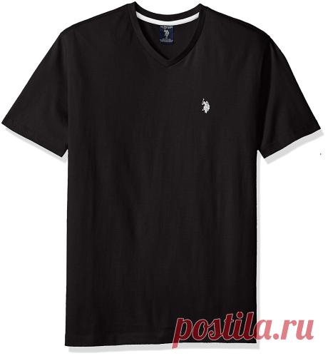 U.S. Polo Assn. Men's V-Neck T-Shirt (Color Group 1 of 2), Black/White, X-Large | Amazon.com