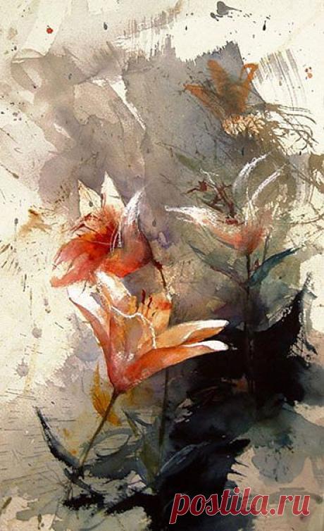 Lars Eje Larsson.Акварель..