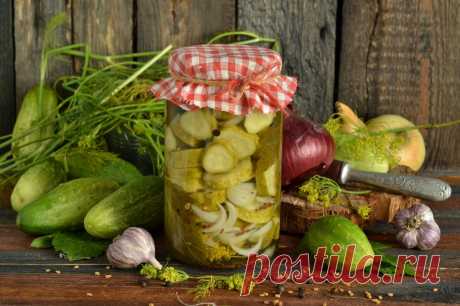 Маринованные огурцы кружочками с лимонной кислотой. Пошаговый рецепт с фото - Ботаничка.ru
