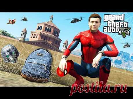ГТА 5 МОДЫ ЧЕЛОВЕК-ПАУК: ВОЗВРАЩЕНИЕ ДОМОЙ В GTA 5 ! ОБЗОР МОДА В GTA 5 ИГРЫ МОДОВ ГТА ВИДЕО GTA 5