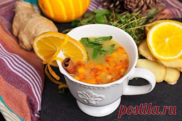 ОБЛЕПИХОВО-ИМБИРНЫЙ ЧАЙ. Поднимайте иммунитет вкусно!