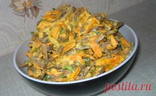 Печеночный салат