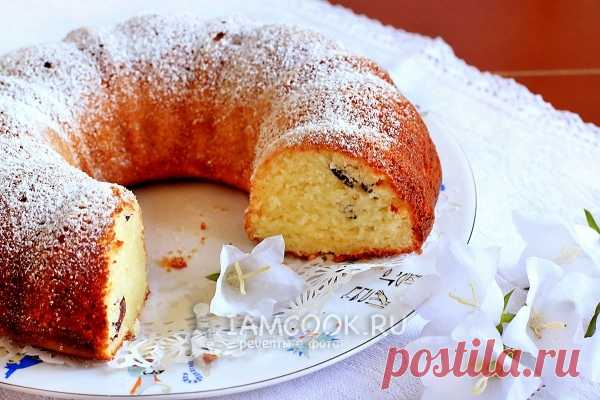 Кекс с творогом и сметаной.