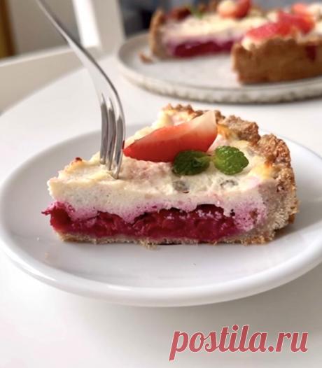 Быстрый пирог без сахара к чаю. Ваших действий на 5 минут | kiwihealthy | Дзен