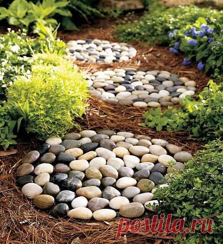 Еще одна идея для дачной дорожки