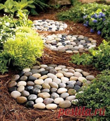 Еще одна идея для дачной дорожки