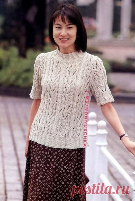 Узор для джемпера с коротким рукавом