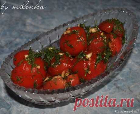Быстрые закусочные помидоры.