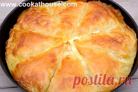 Баница с макарони (с готови кори)
