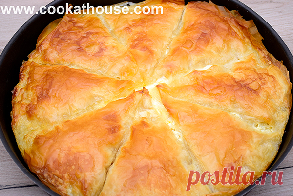 Баница с макарони (с готови кори)