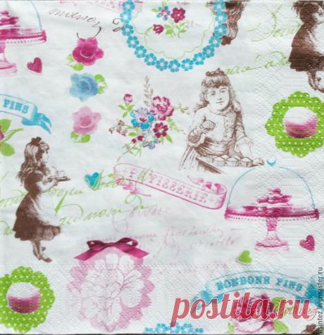 Купить салфетка для декупажа винтажный шебби чаепитие салфетки декупажные - салфетка декупаж, чай кофе