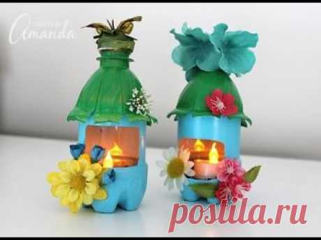 Post here https://craftsbyamanda.com/plastic-bottle-fairy-house-night-lights/ Recycle your empty water bottles and turn them into adorable little fairy house ...