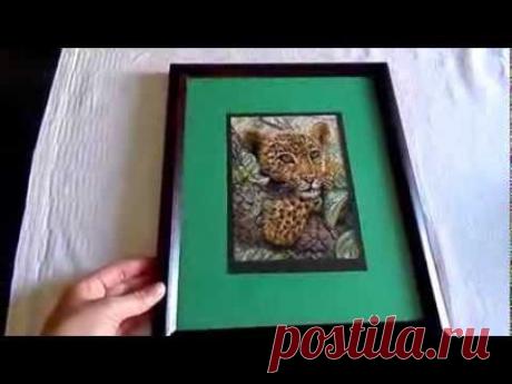 Как оформить вышивку в рамочку самому! - YouTube