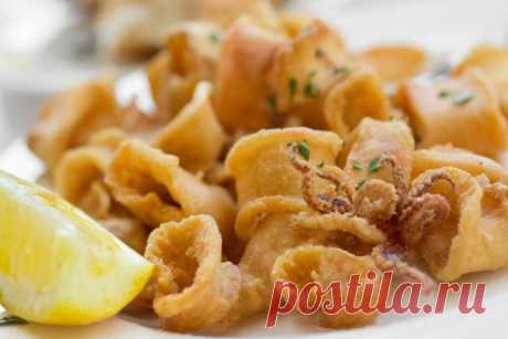 Кольца кальмара в духовке